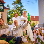 Průvod krále Jana Lucemburského na 39.ročníku Znojemského historického vinobraní