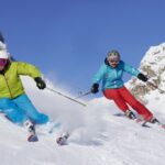 Skifahrer Doppel