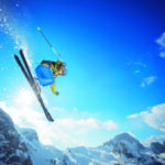 Skifahrer-Leitmotiv