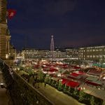 Weihnachtsmarkt vom Rathaus Balkon/christmas market town hall