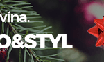 Banner víno a styl vánoce