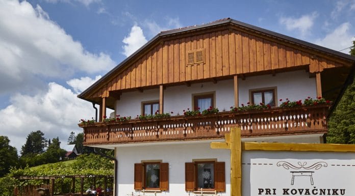 Skvělá slovinská domácí kuchyně Farma Pri Kovačniku
