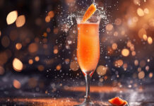 Jiskrné a osvěžující. Pusťte „bublinky“ do koktejlů koktejl s broskvovým pyré