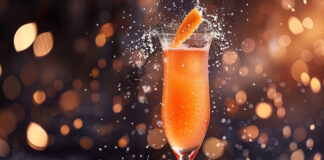 Jiskrné a osvěžující. Pusťte „bublinky“ do koktejlů koktejl s broskvovým pyré