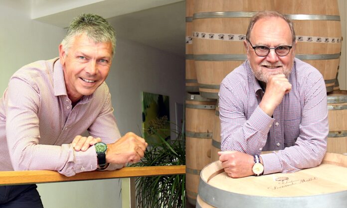 Majitelé firmy BS vinařské potřeby zleva: Miloš Balga a Jan Ševčík